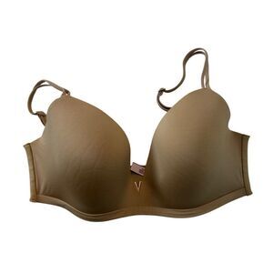 Victorias Secret Padded No-Wire Bra 34DD Beige